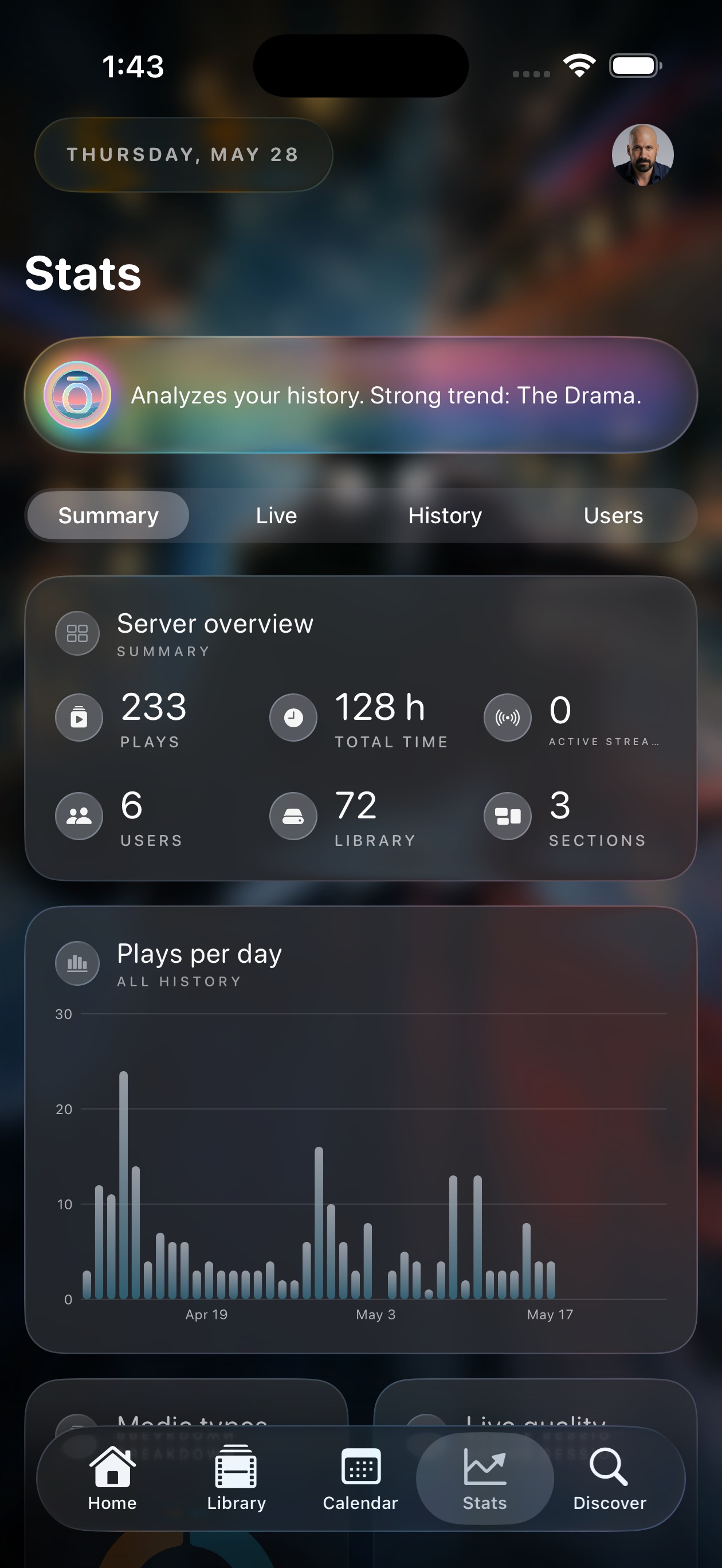 Ōree Plex server stats